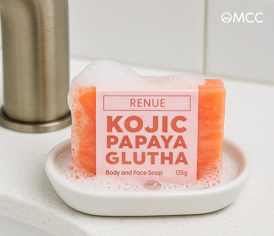 MCC Renue Kojic Papaya Glutha Body & Face Soap--ON SALE--READY TO SHIP-- LIMITED STOCK!