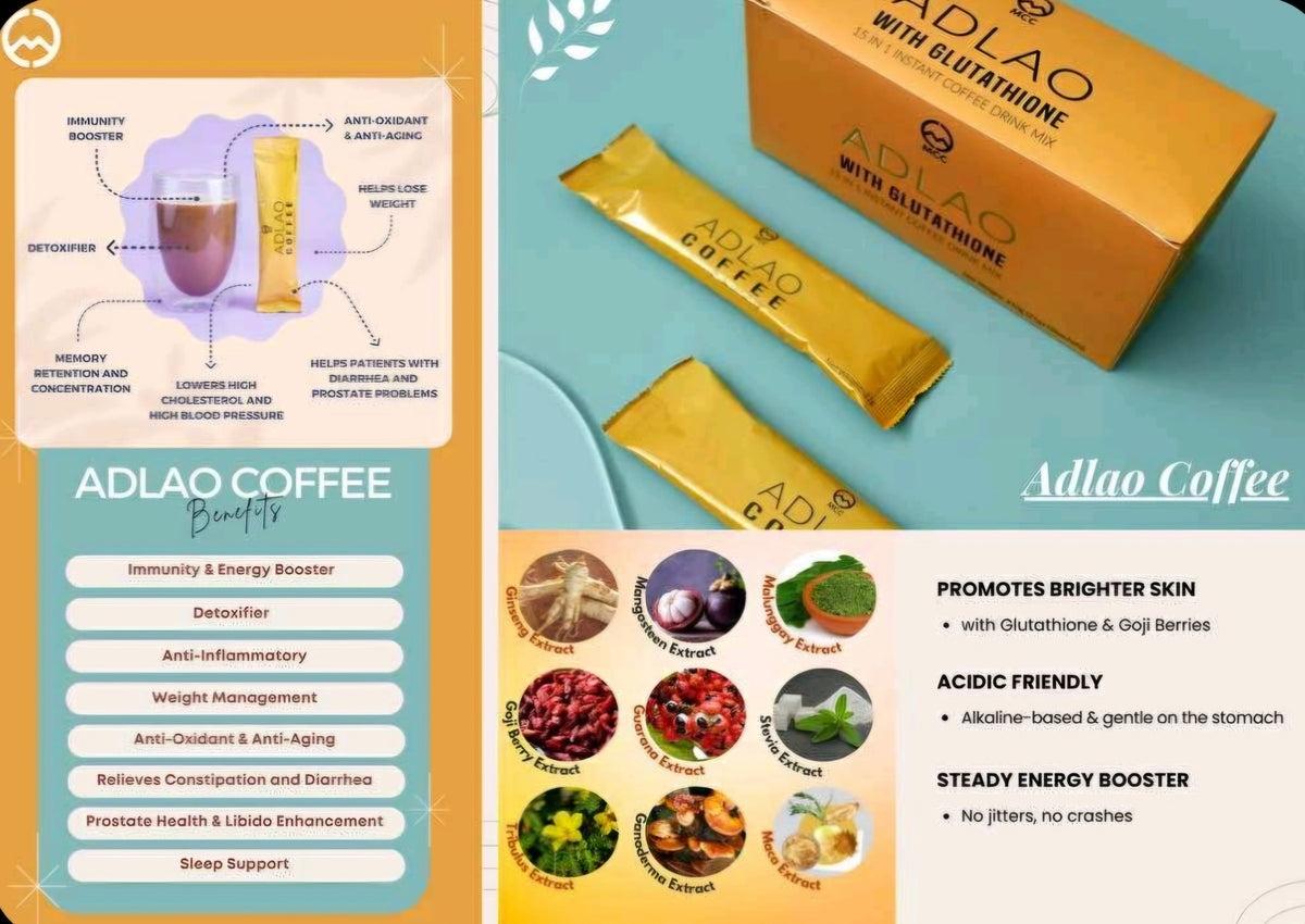 MCC Adlao Coffee-10 Sachets-$20 MINUS YOUR DISCOUNT--ON SALE-READY TO SHIP--Limit 2 per order-See for details on free shipping requirement--Ready to Ship!