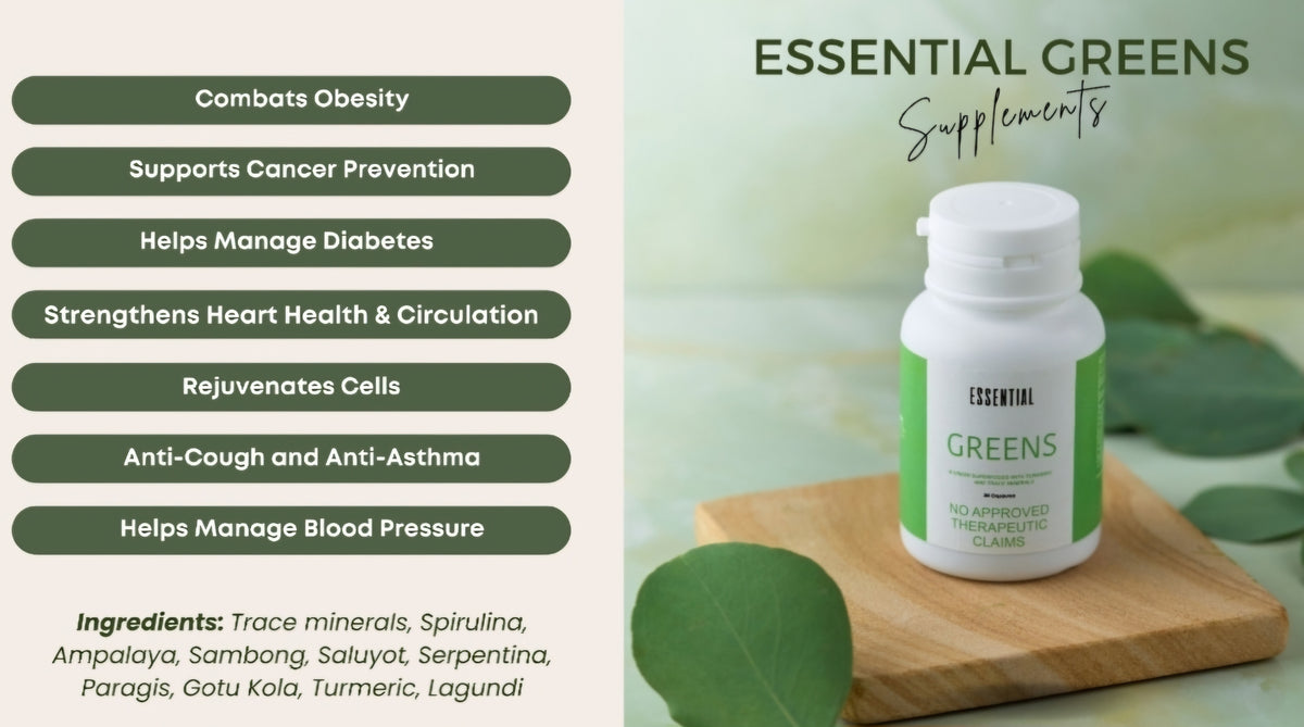 Best Seller! MCC Essential Greens Natural Supplement--30 caps--READY TO SHIP!!