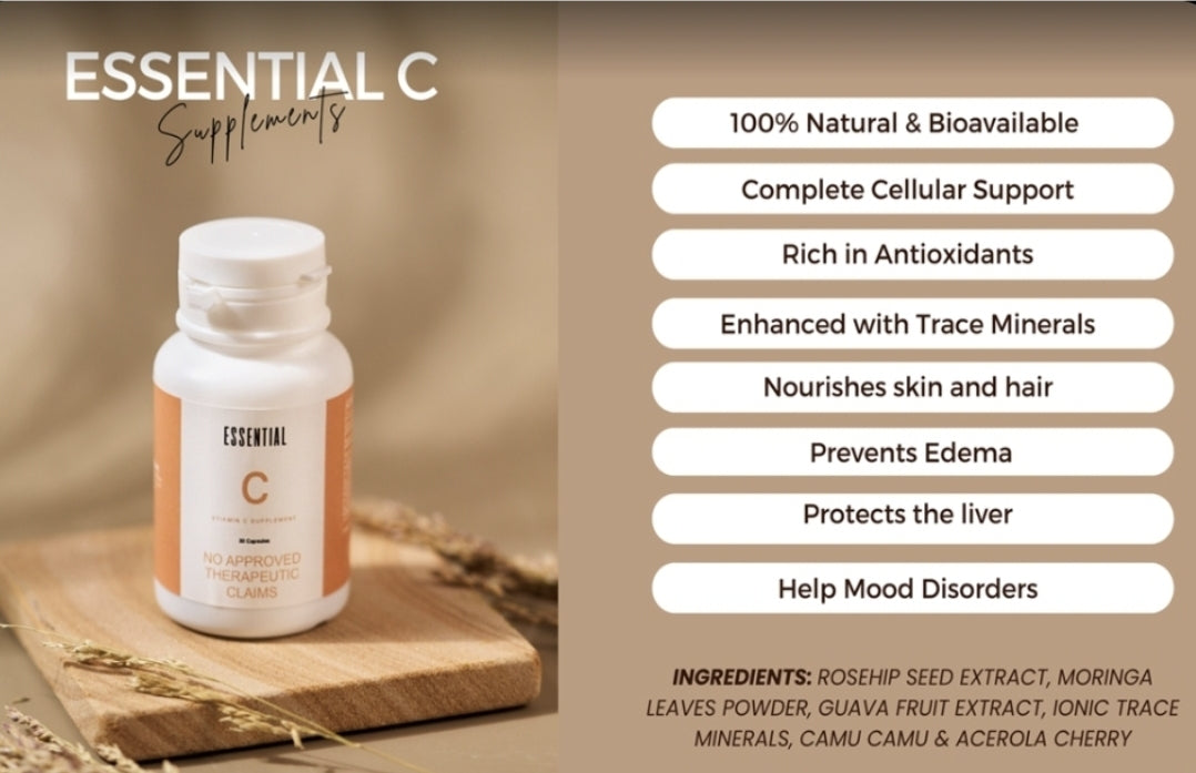 Best Seller! MCC Essential C Natural Supplement- 30 capsules-ON SALE-READY TO SHIP!!