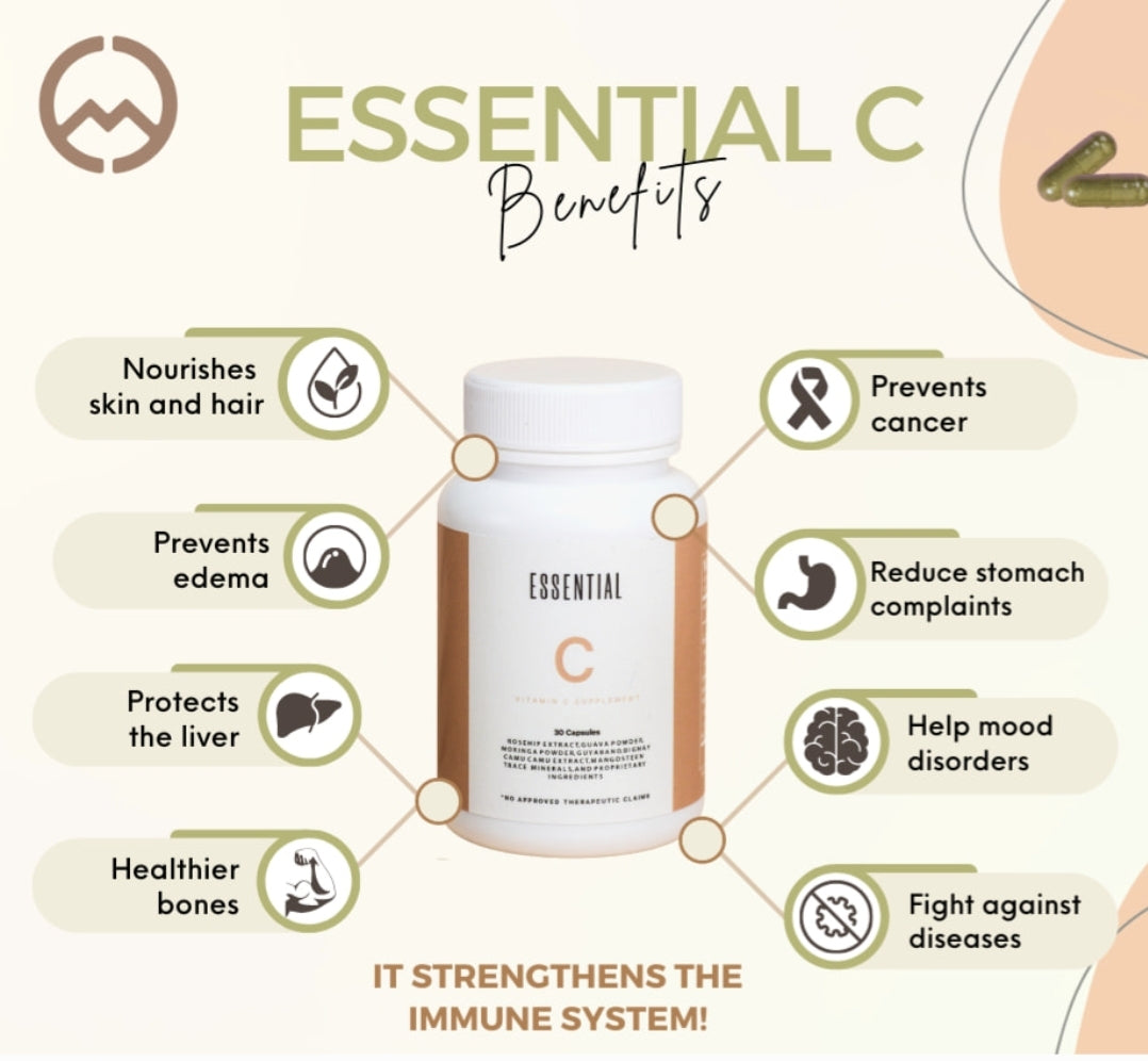 Best Seller! MCC Essential C Natural Supplement- 30 capsules-ON SALE-READY TO SHIP!!