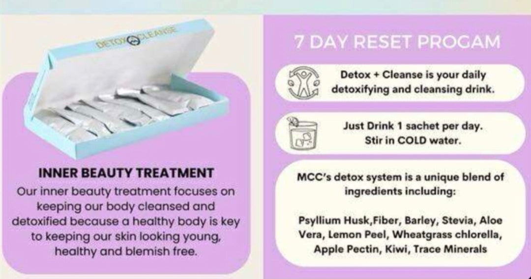 MCC Detox + Cleanse 7 Day Reset Program-ON SALE- While supplies last!-READY TO SHIP!