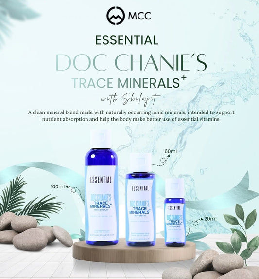 Best Seller! MCC Essential DCTM (Doc Chanie's Trace Minerals) with Shilajit- 100ml-$152.50 Minus Your Discount--ON SALE--READY TO SHIP!