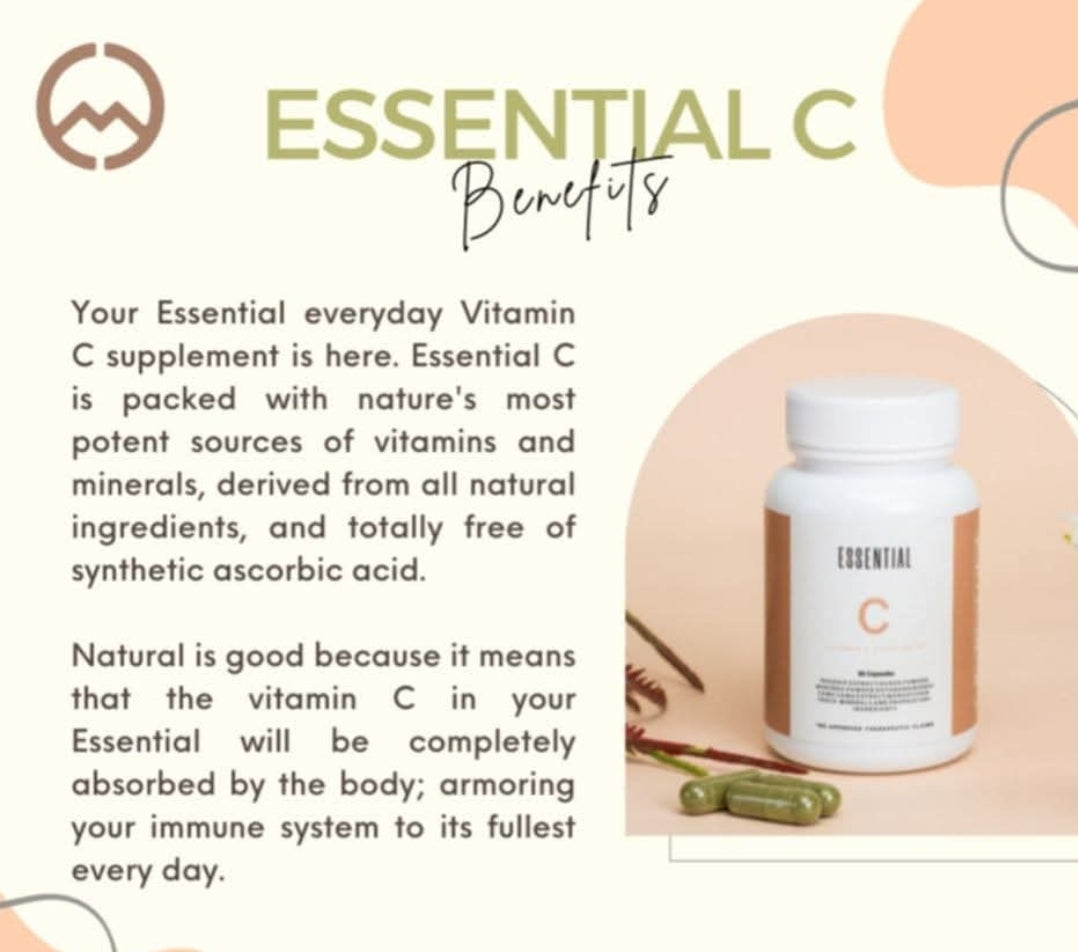 Best Seller! MCC Essential C Natural Supplement- 30 capsules-ON SALE-READY TO SHIP!!